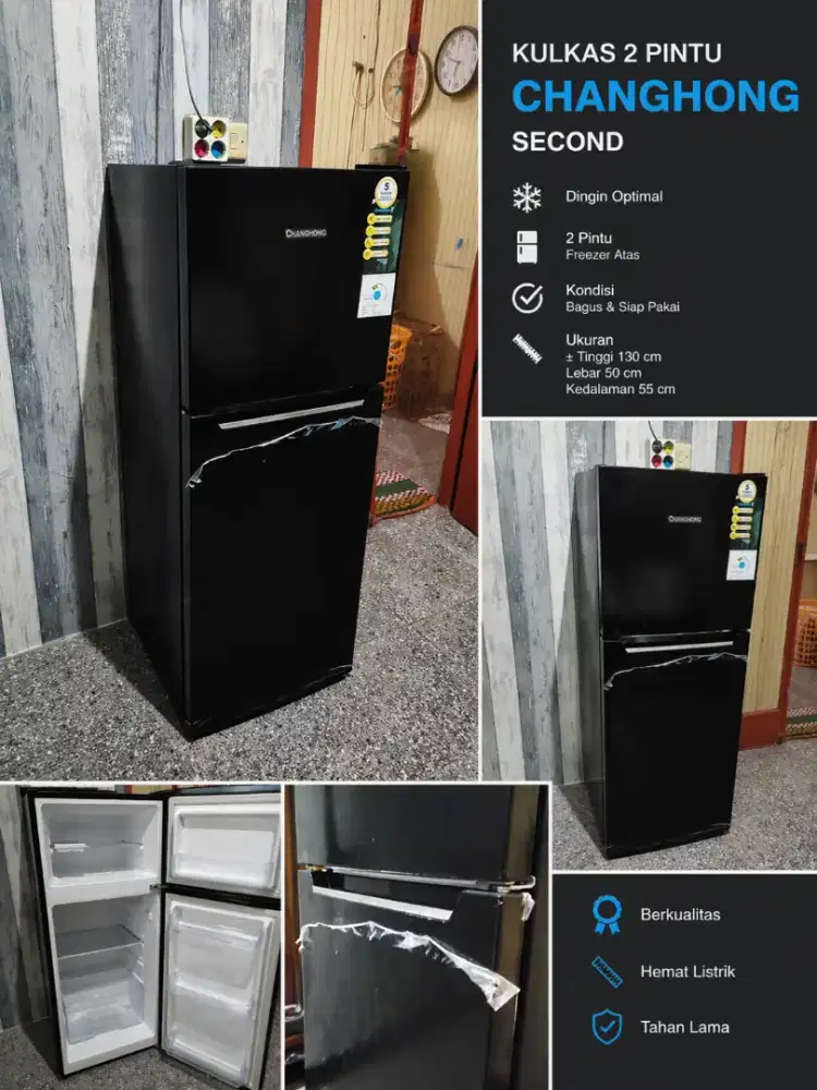 KULKAS CRF-208 SECOND, JUAL CEPAT!