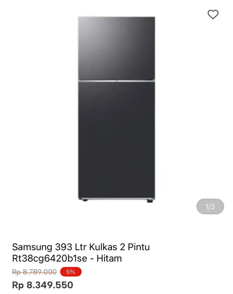 KULKAS SAMSUNG 2 PINTU RT38CG6420B1/SE 393LTR