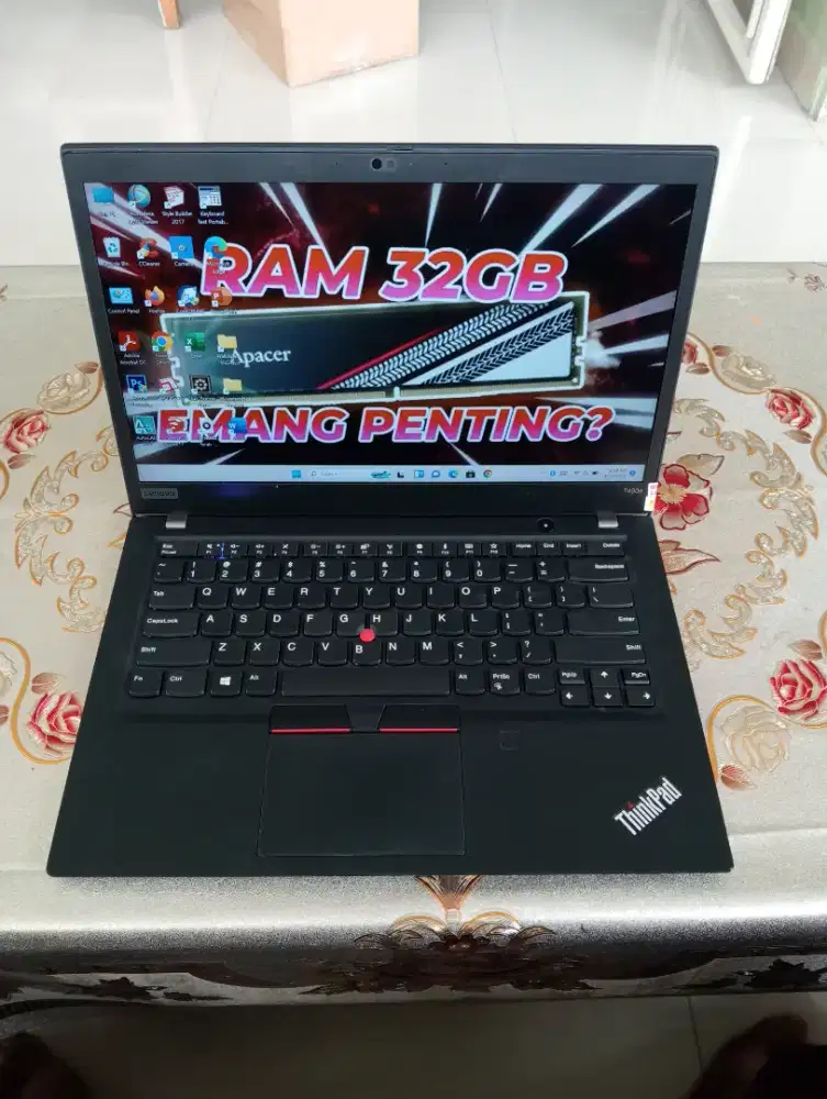 RAM 32GB SSD 512GB THINKPAD CORE-I7 SLIM NO MINUS TINGGAL PAKAI
