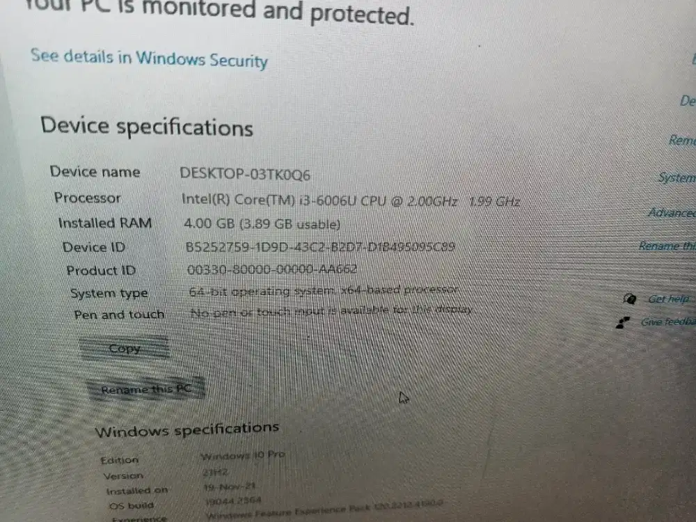 Asus all in one PC V220