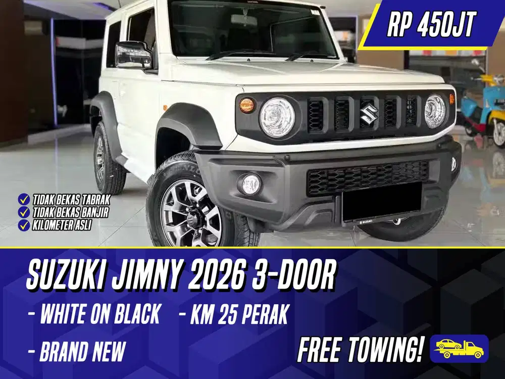 Suzuki Jimny 2026 NIK 2025 3 Door White on Black Putih Jimny 2 Door