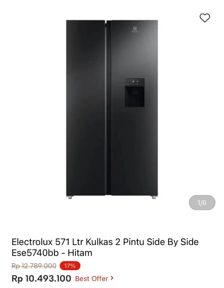 KULKAS ELECTROLUX SBS 571liter