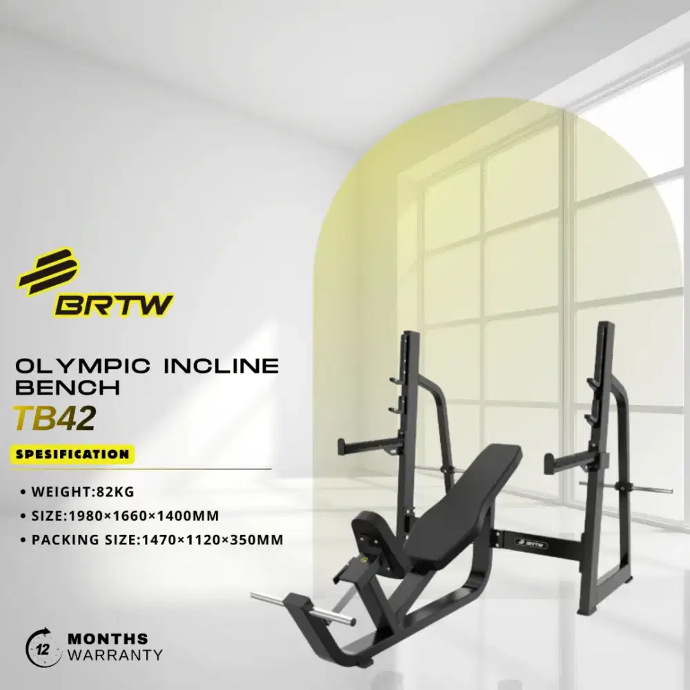Olympic Incline Bench Brtw TB42 Import Alat Fitness