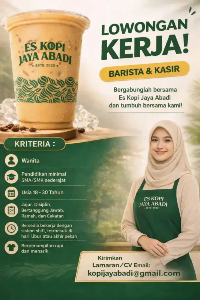 Lowongan Kerja ,batista Kopi shop