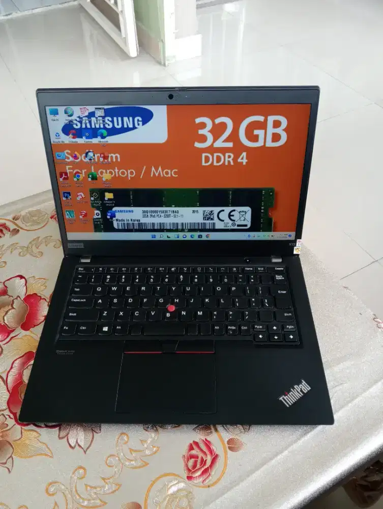 Lenovo ThinkPad AMD Ryzen 5-Pro Ram 32Gb SSD 256gb siap untuk kerja