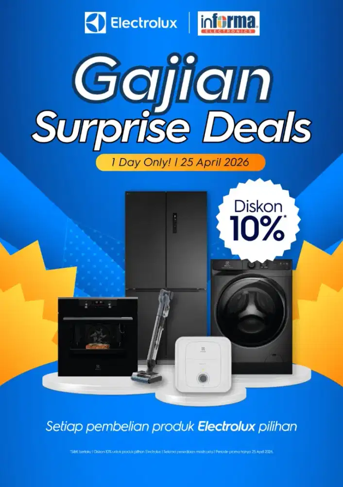 GAJIAN SALE ELECTROLUX 10% ALL ITEM