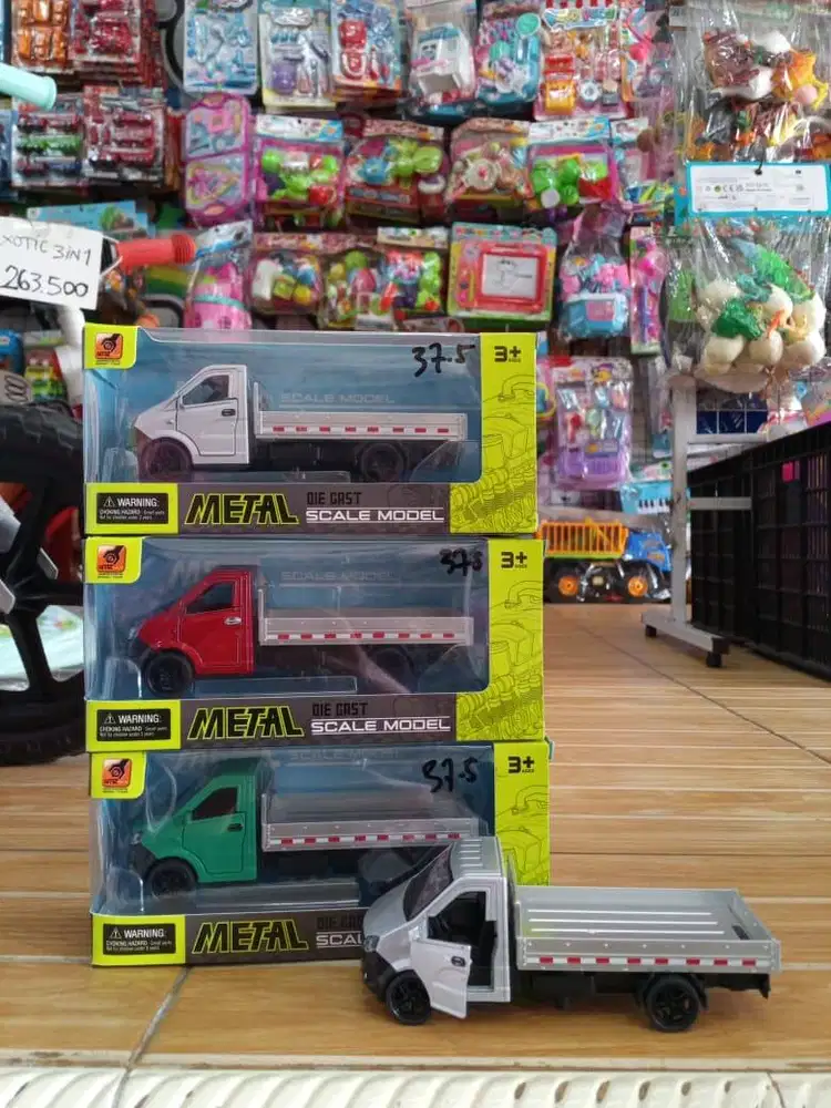 mainan anak diecastt truk dump pick up