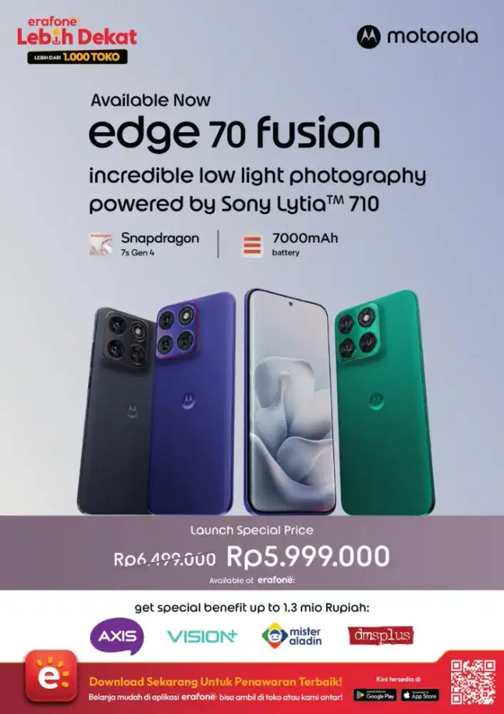 Motorola Edge 70 Fusion 5G 8/256gb Promo Launching