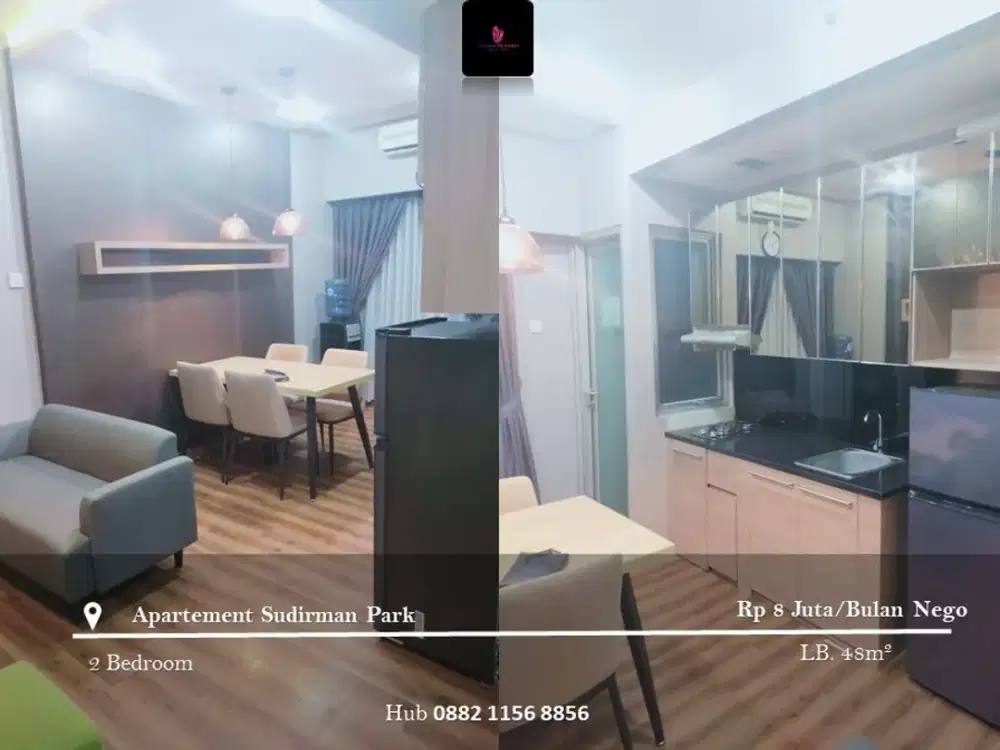 Disewakan Apartement Sudirman Park 2BR Low Floor FF