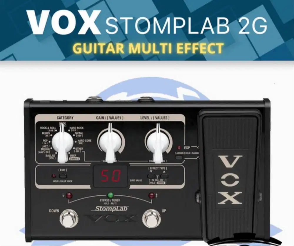 Efek gitar elektrik VOX Stomplab