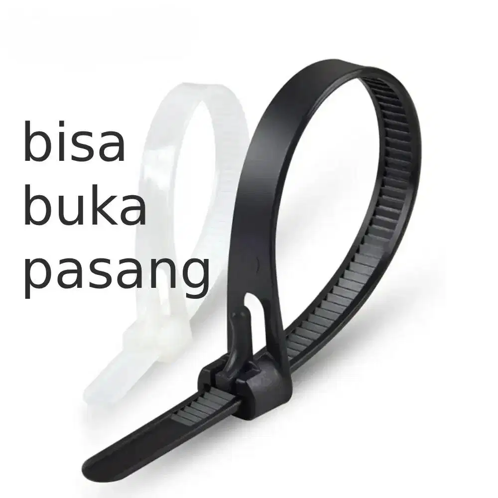 Kabel Ties Reusable 20cm X 7mm Pengikat Kabel Bisa Buka Pasang HL526