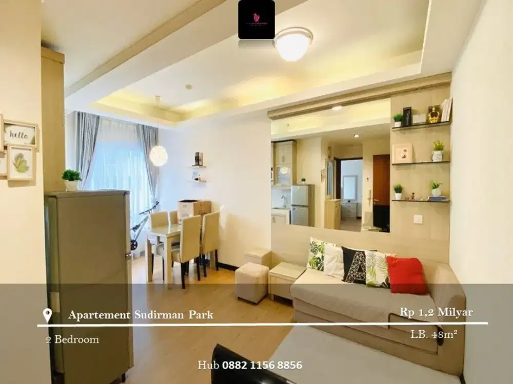 Dijual Apartement Sudirman Park High Floor 2BR Furnished