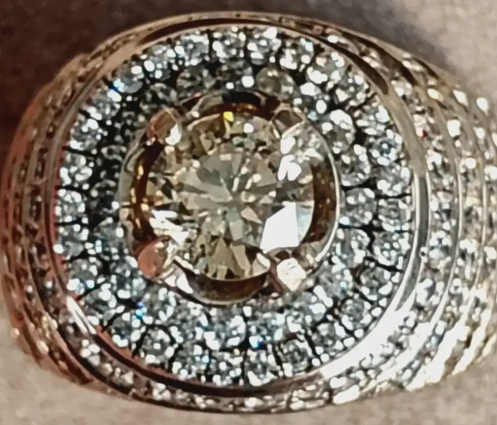 Cincin perak Berlian memo CGL