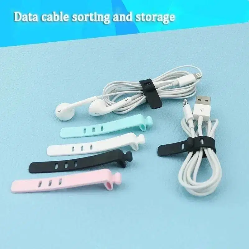 Pengikat Kabel Silikon Warna Warni Strap Cord Organizer HL105