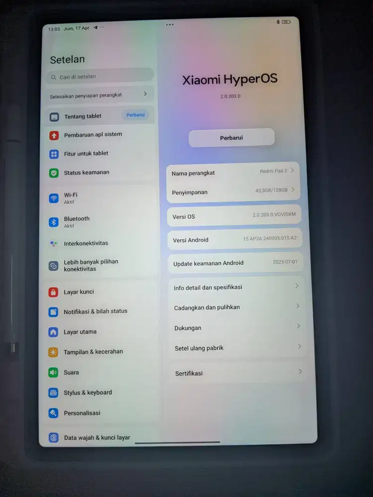 jual tablet redmi pad 2 ram 4/128