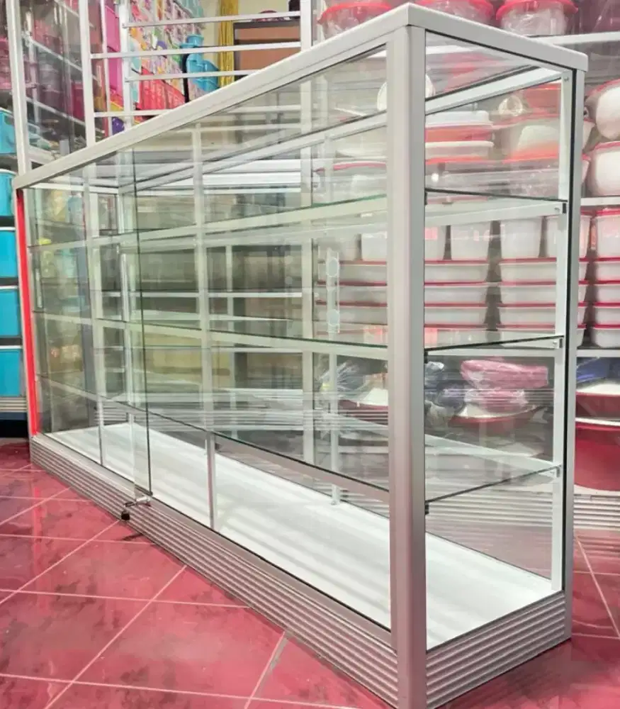 Di jual Etalase 2M Untuk Usaha || Kaca full 5mm