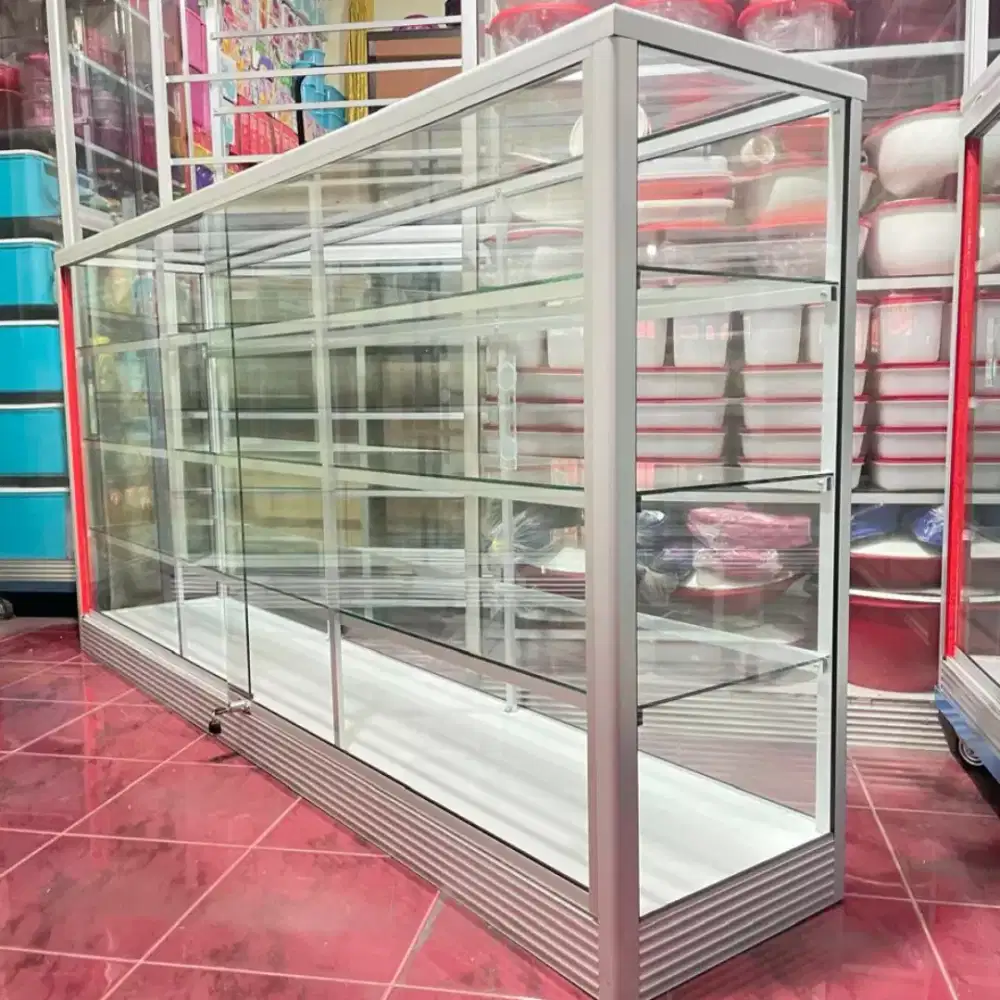 Di Jual Etalase 2M Perlengkapan Usaha || Kaca full 5mm