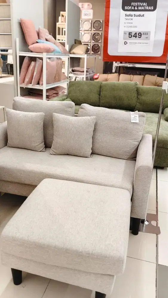 Sofa Tavor 2S Ottoman Grey