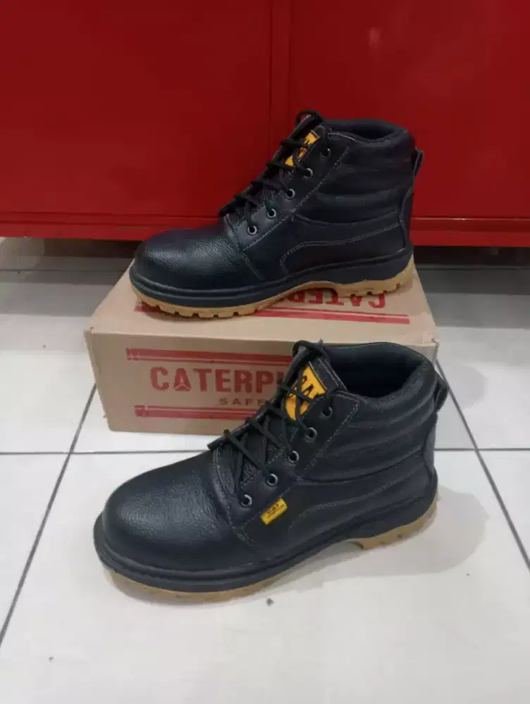 sepatu boot kulit asli safety