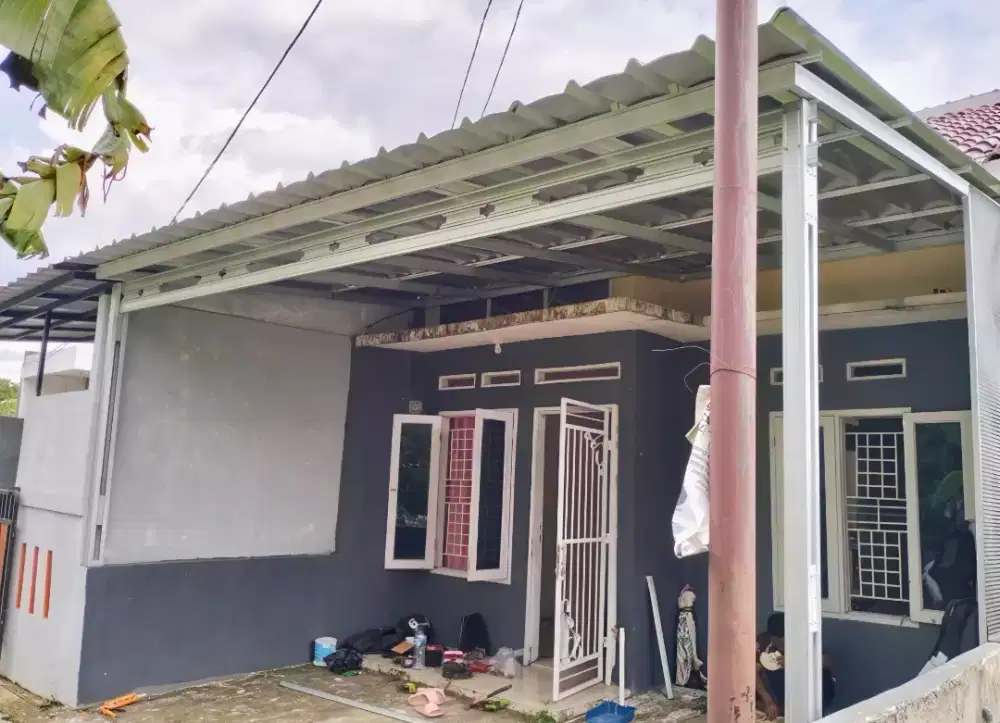 Pasang kanopi dan garasi baja ringan