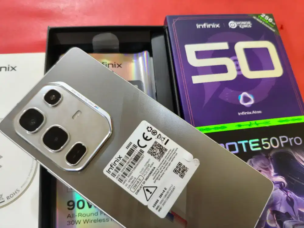 Infinix Note 50 Pro Racing Edition Ram 8+8/256 lengkap sebulan pakai