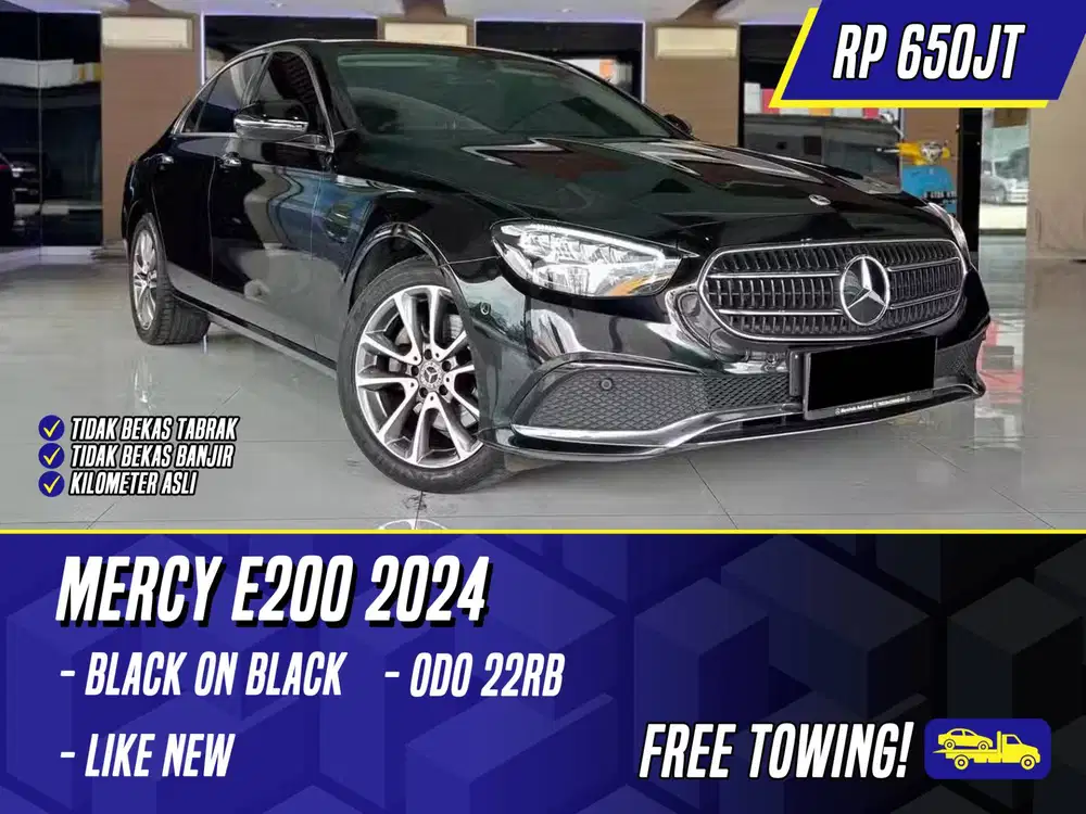 Mercedes Benz E200 2024 NIK 2023 Black Hitam Mercy E 200