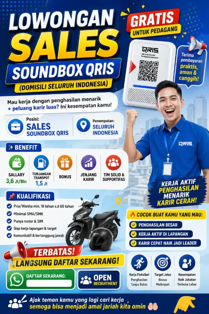 Lowongan Sales Soundbox Qris