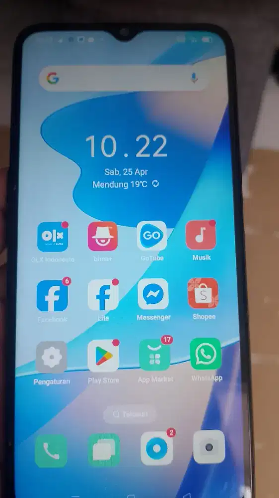 Jual oppo a16 ram 3/32gb +carger.