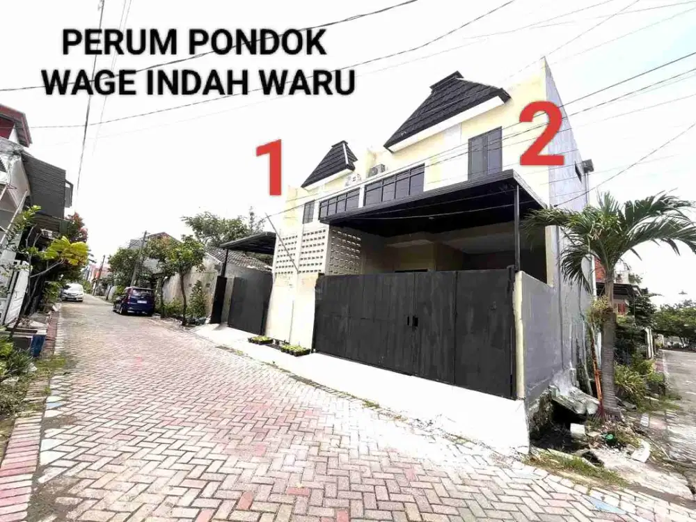 Rumah 2 Lantai Perumahan Pondok Wage Indah Waru Sidoarjo Rumah Siap Huni
