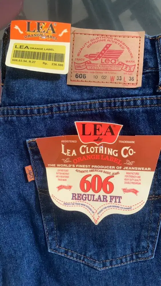Celana jeans pria baru size 33 biru dongker
