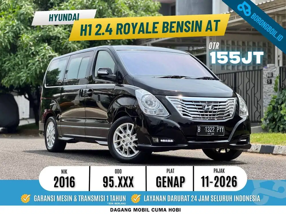 Lebih Luas Dri Alphard | Hyundai H1 Royale Bensin Metik 2016 Hitam