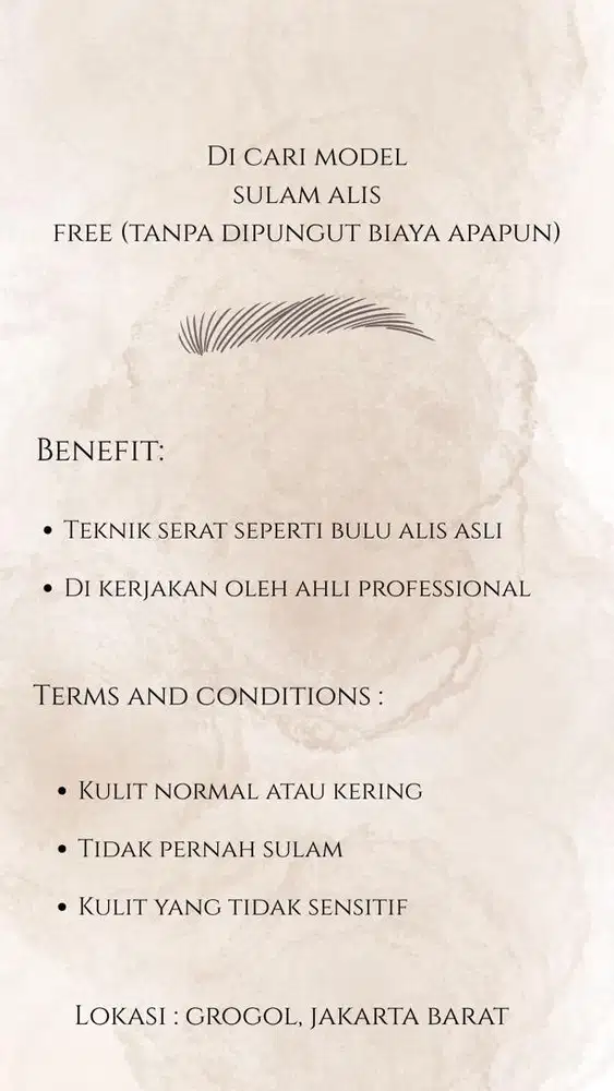 di cari model eyelash dan sulam alis