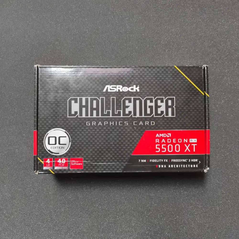 Asrock RX 5500XT OC 4Gb Fullset (VGA GPU AMD Radeon Dual Fan)