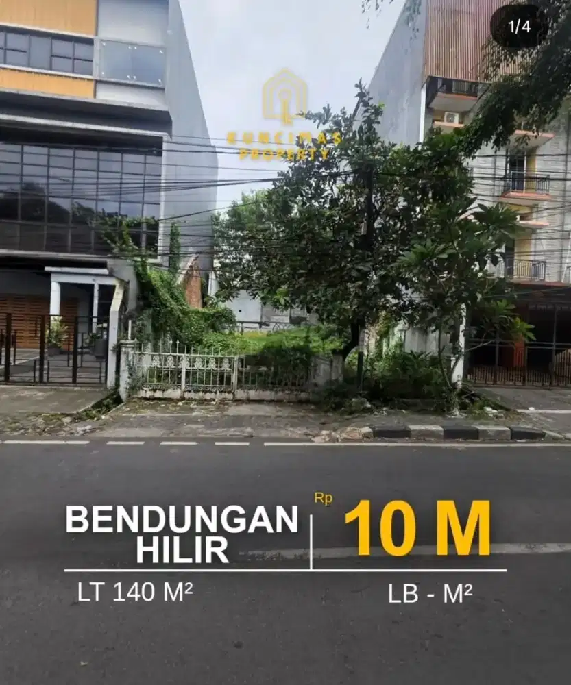 Dijual tanah kosong lokasi super strategis di Benhil