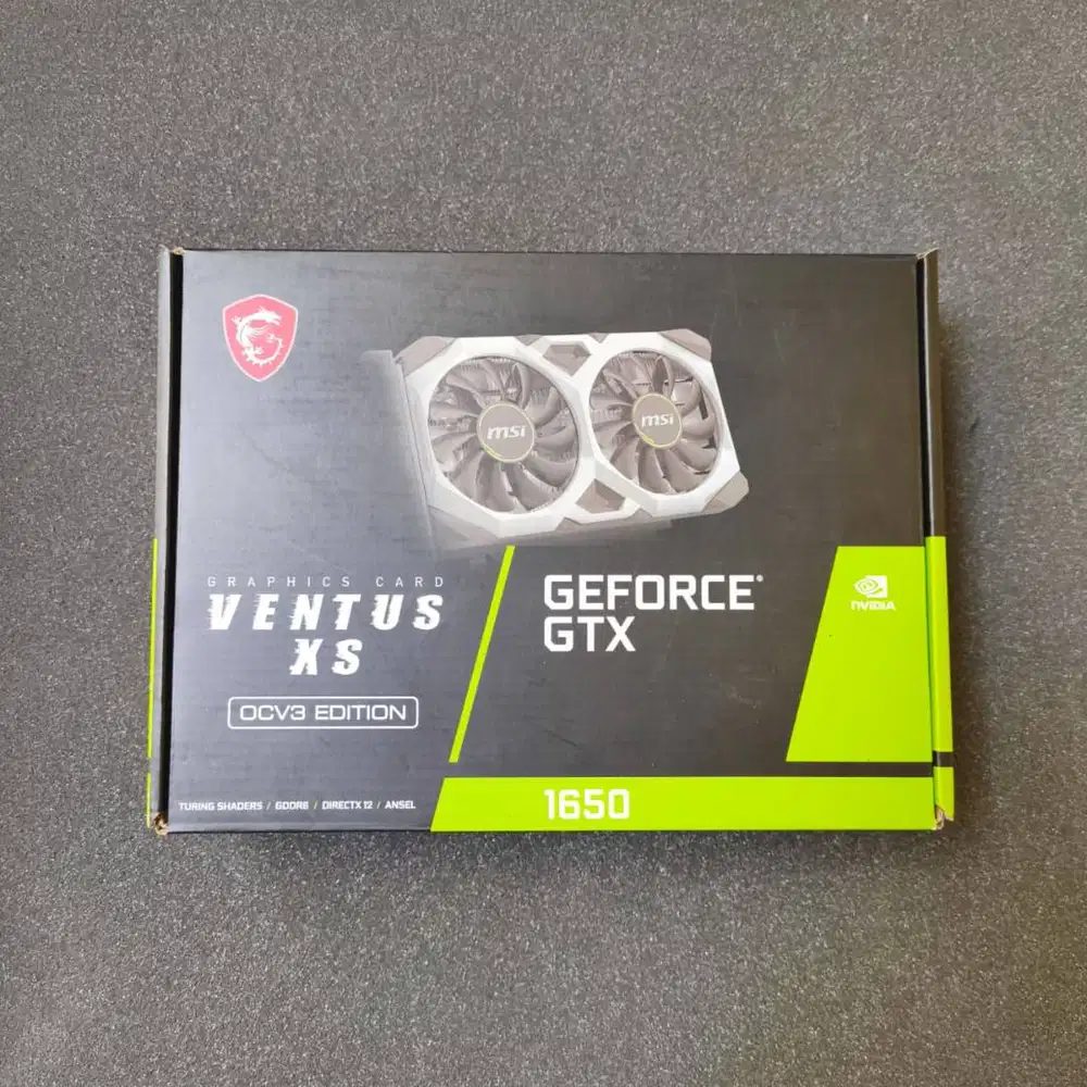 MSI GTX 1650 OC V3 4gb Fullset (Vga Nvidia Geforce GTX Dual Fan)