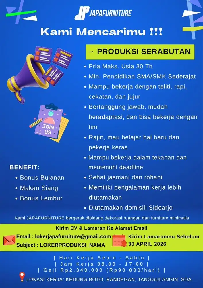 PRODUKSI SERABUTAN