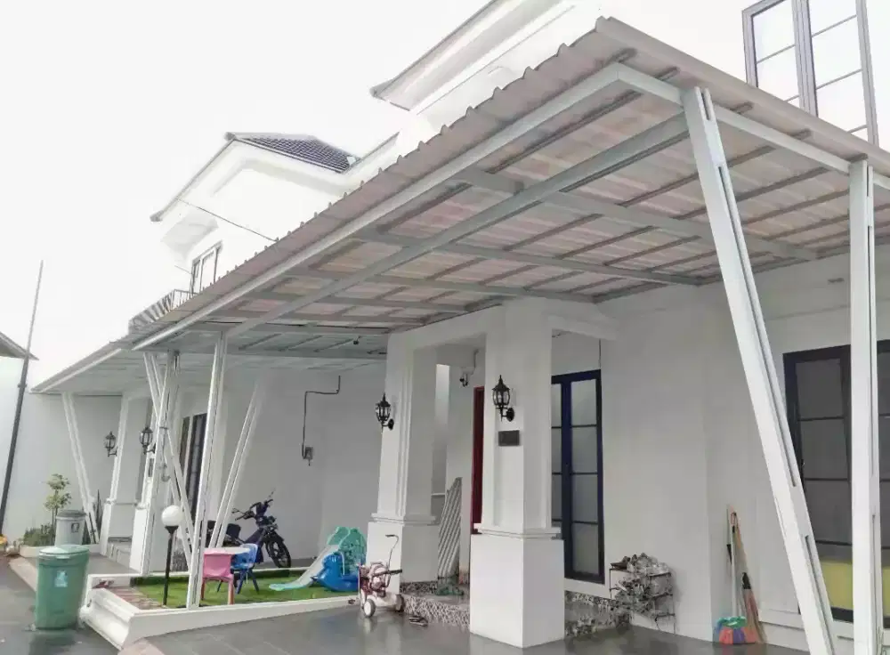 Kanopi baja ringan dan garasi