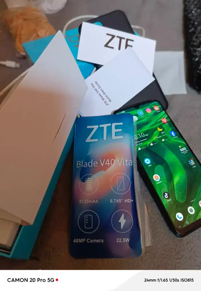 Zte Blade V40 vita fullset ori mulus normal 4/128GB