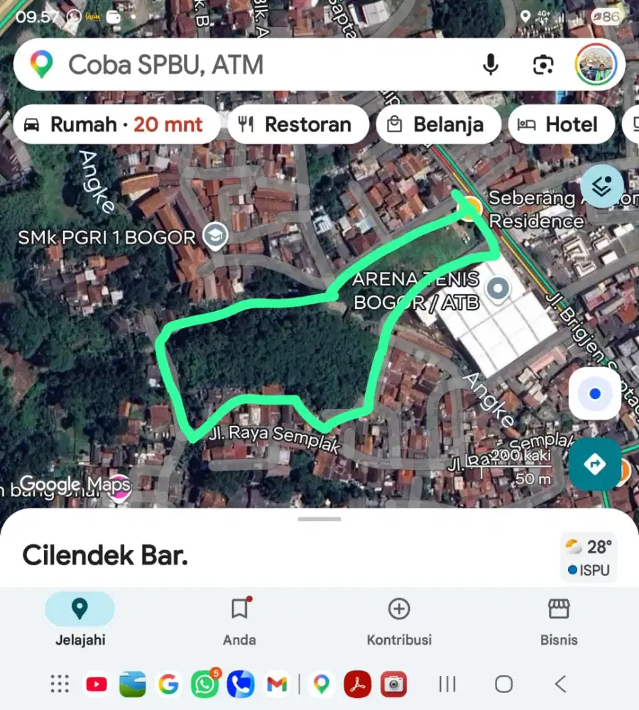 JUAL LAHAN KOSONG YASMIN BOGOR LGSG OWNER NO PERANTARA