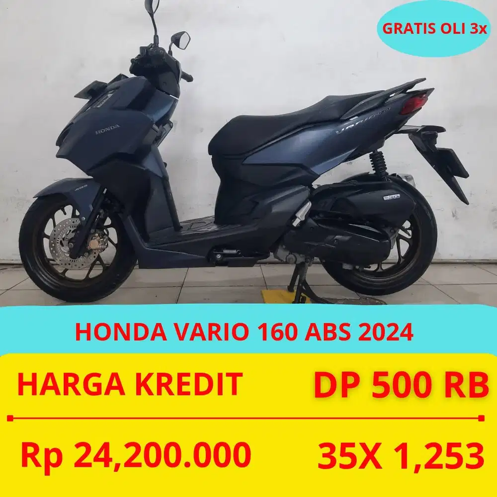 PROMO SUKSES MOTOR HONDA VARIO 160 ABS 2024 DP MURAH 500 RIBU GUYS