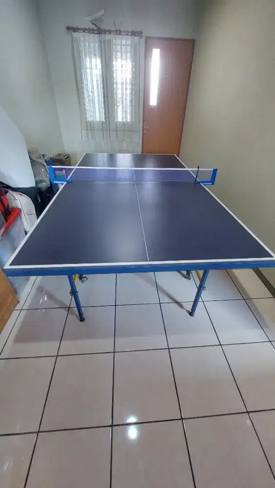 Meja pingpong dan net