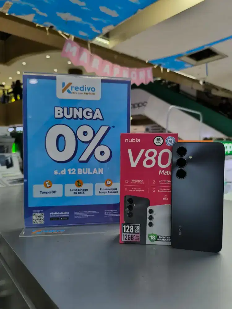 NUBIA V80 MAX PROMO CICILAN BY KREDIVO PROSES CEPAT TANPA RIBET