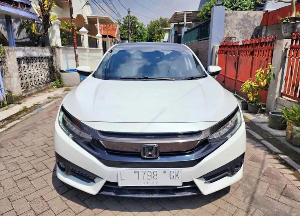 HONDA NEW CIVIC 1.5 TURBO ES PRESTIGE 2017 SEDAN PUTIH ISTIMEWAH