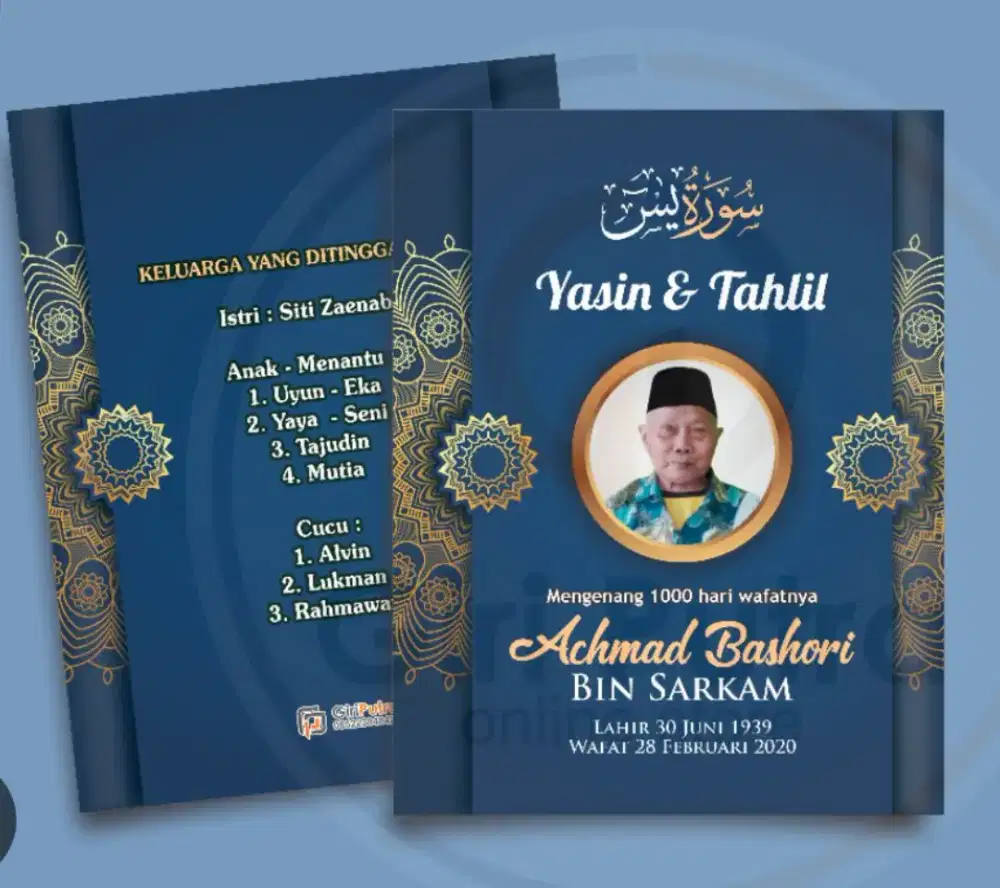 Cetak Buku Yasin Custom