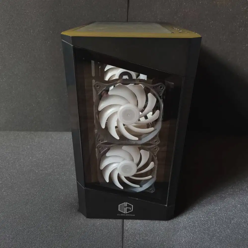 Cube Gaming Leoric Black (mATX Case Font & Side Tempered Glass)