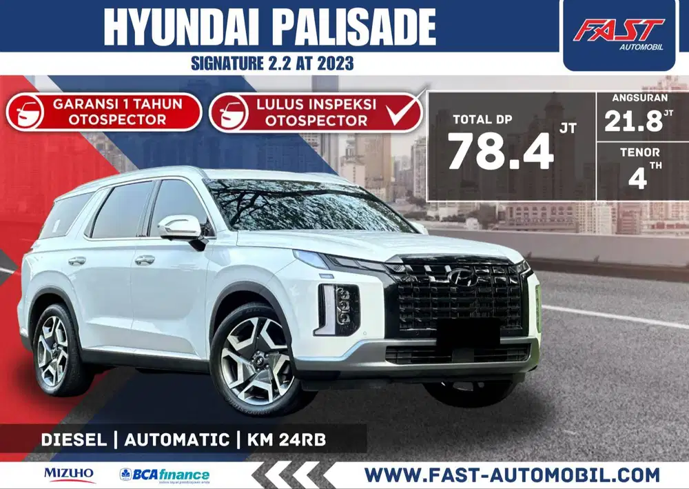 HYUNDAI PALISADE SIGNATURE 2023 2.2 AT DIESEL SUNROOF LOW KM.24RB