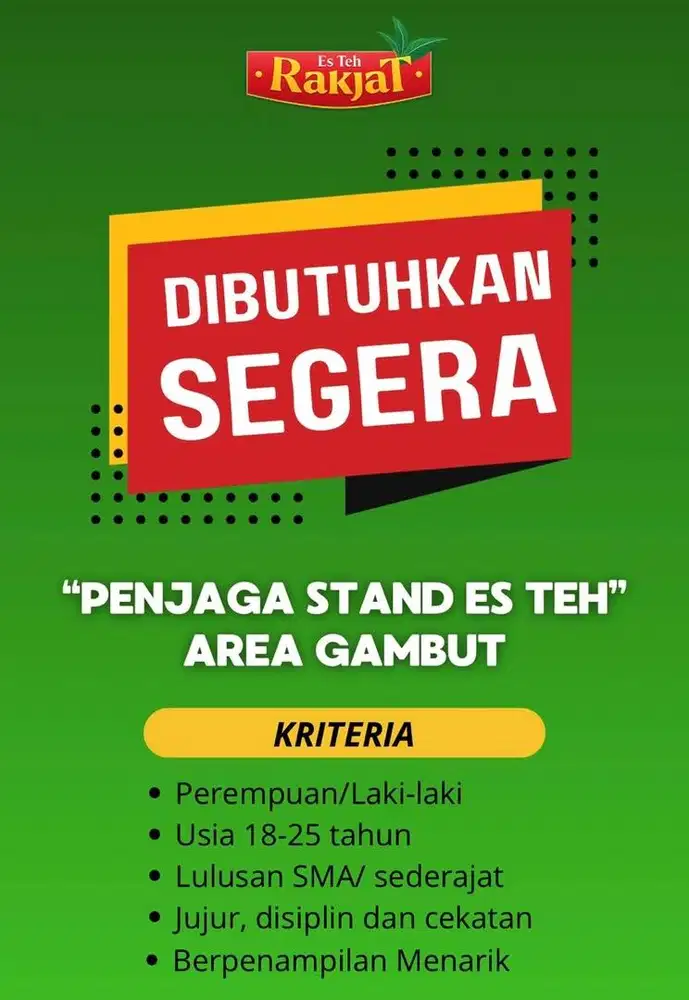 Jaga stand minuman