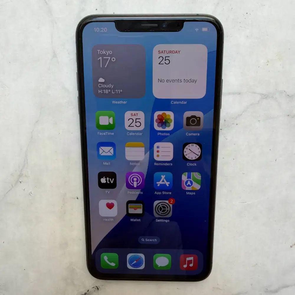Iphone XS Max 64GB Eks Inter All Operator Warna Hitam Fullset Mulus