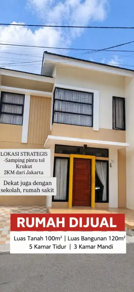 Rumah Siap Huni di LAVERIA RESIDENCE - Dekat dengan Tol - Nego!
