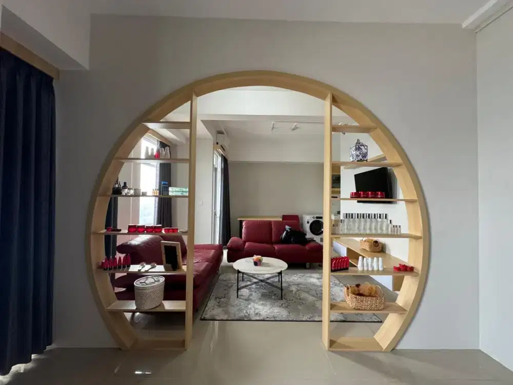 DIJUAL APARTEMEN VASANTA INOPARK STUDIO 2 UNIT COMBINED, FULL FURNISHED KONSEP JEPANG